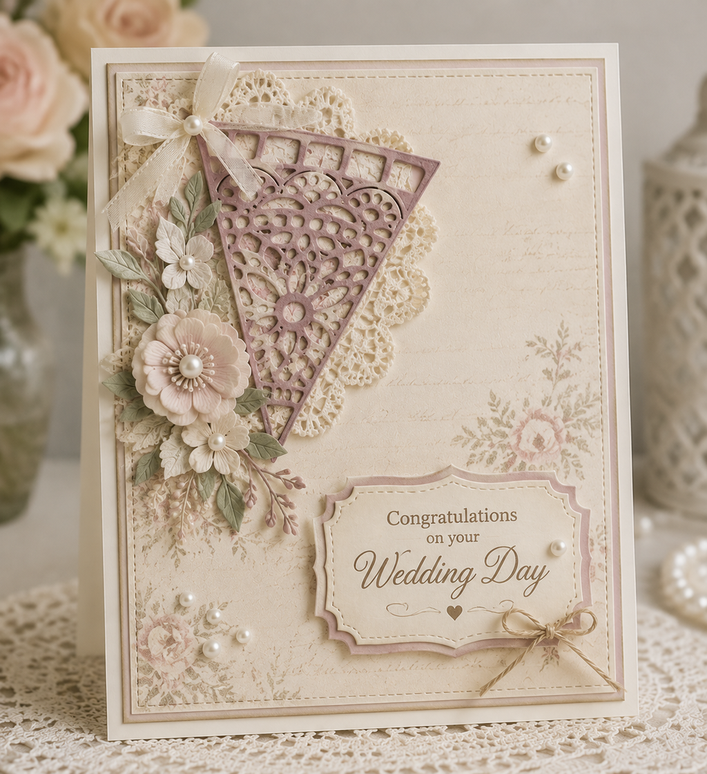 Oval Doily Frame Metal Cutting Die for Birthday Cards Scrapbooking and Romantic Paper Crafts