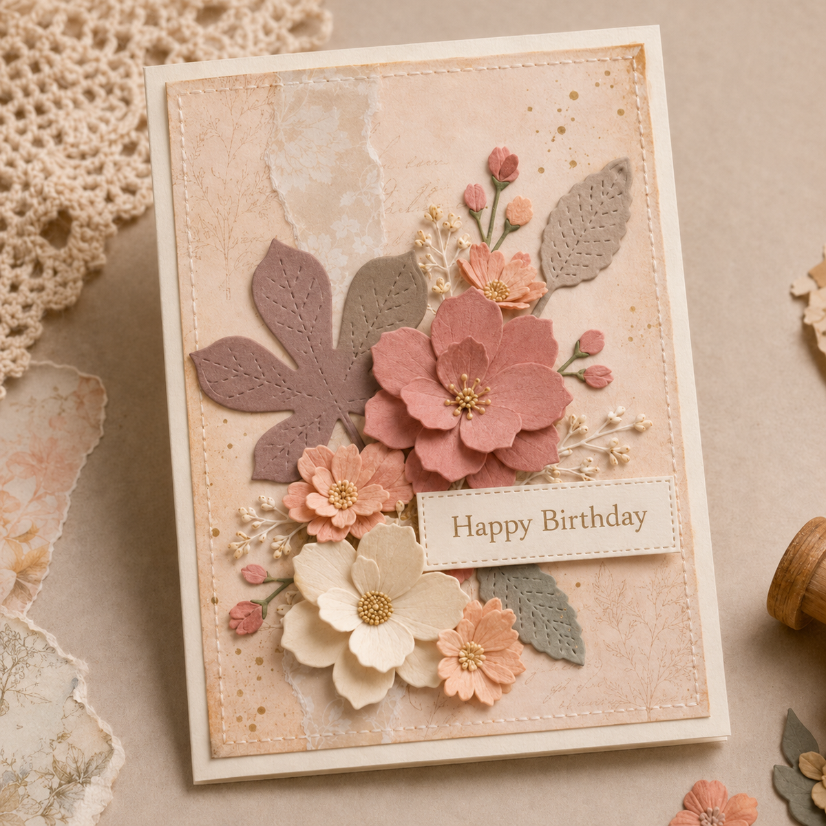 Autumn Leaves and Poinsettia Metal Cutting Dies Set for Card Making Scrapbooking and Seasonal Crafts