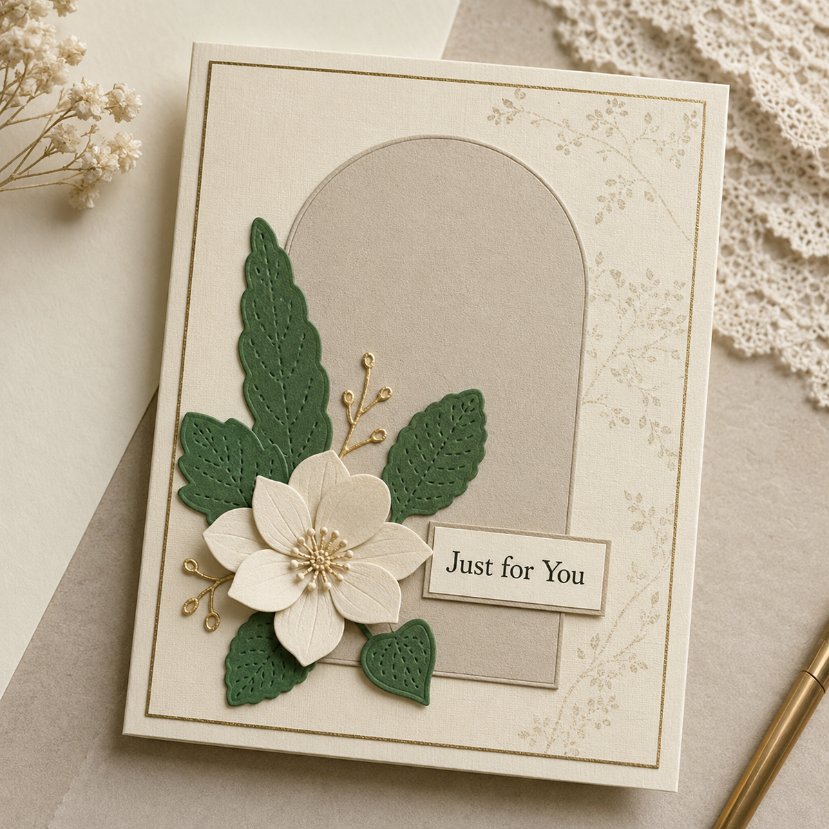 Autumn Leaves and Poinsettia Metal Cutting Dies Set for Card Making Scrapbooking and Seasonal Crafts