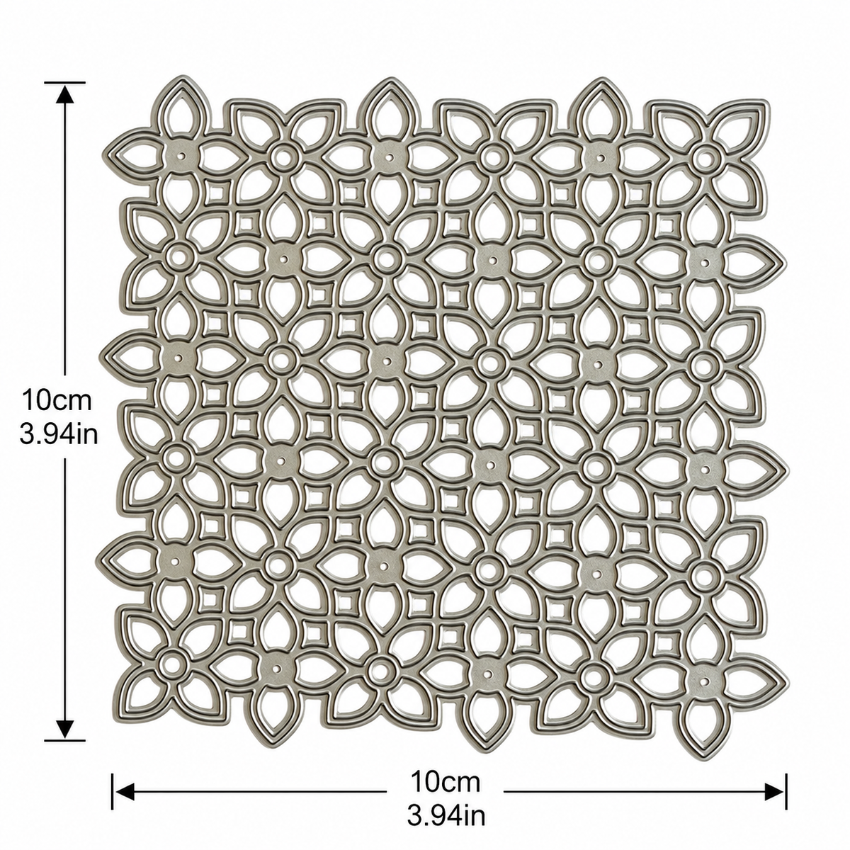 Floral Lattice Background Metal Cutting Die for Card Making Scrapbooking and Birthday Crafts