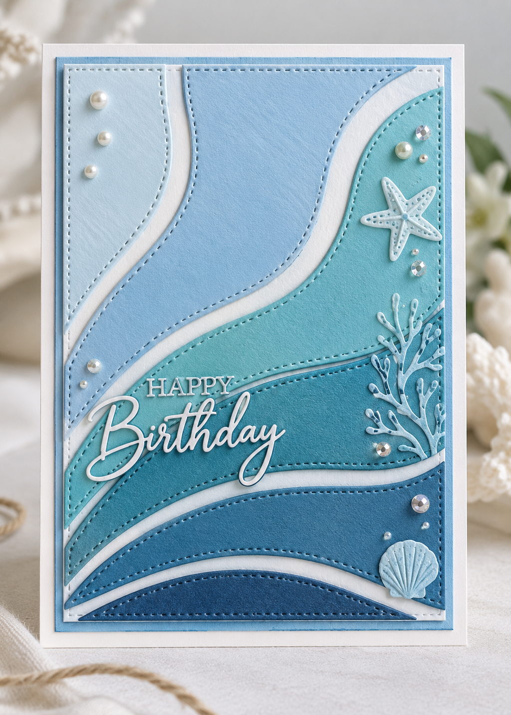 Stitched Sunburst and Curved Ray Background Metal Cutting Dies Set for Card Making