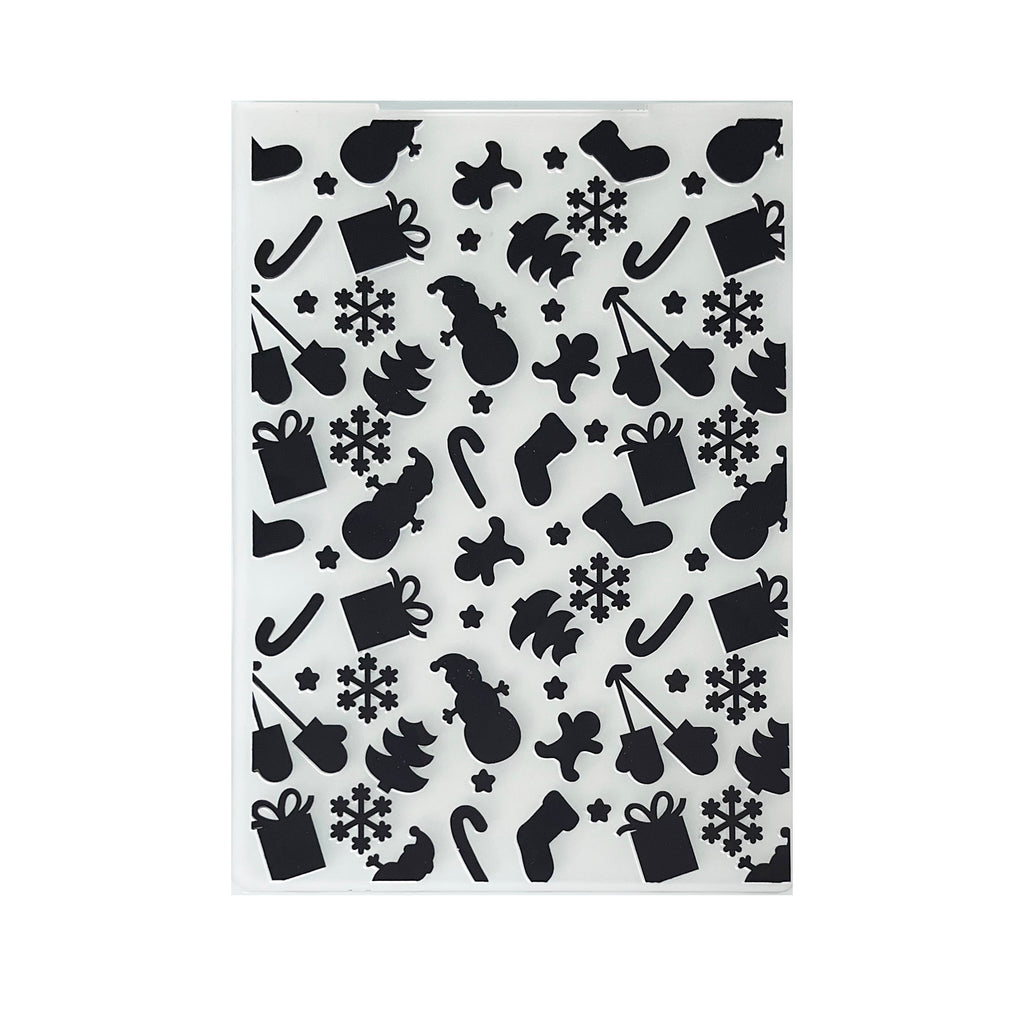 Christmas Embossing Folder, Card Making Stencil (105x148mm)