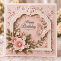 Ornate Arch Frame Metal Cutting Die with Pierced Border for Card Making Scrapbooking and Paper Crafts