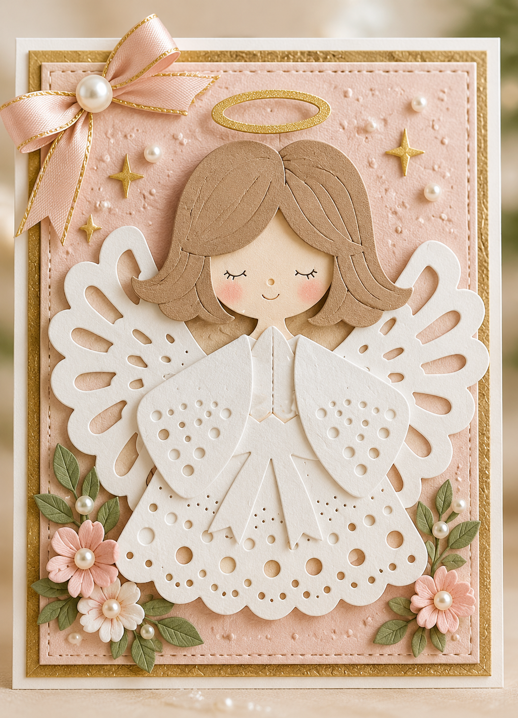 Angel Girl with Butterfly Wings Metal Cutting Dies Set for Card Making Scrapbooking and Paper Crafts