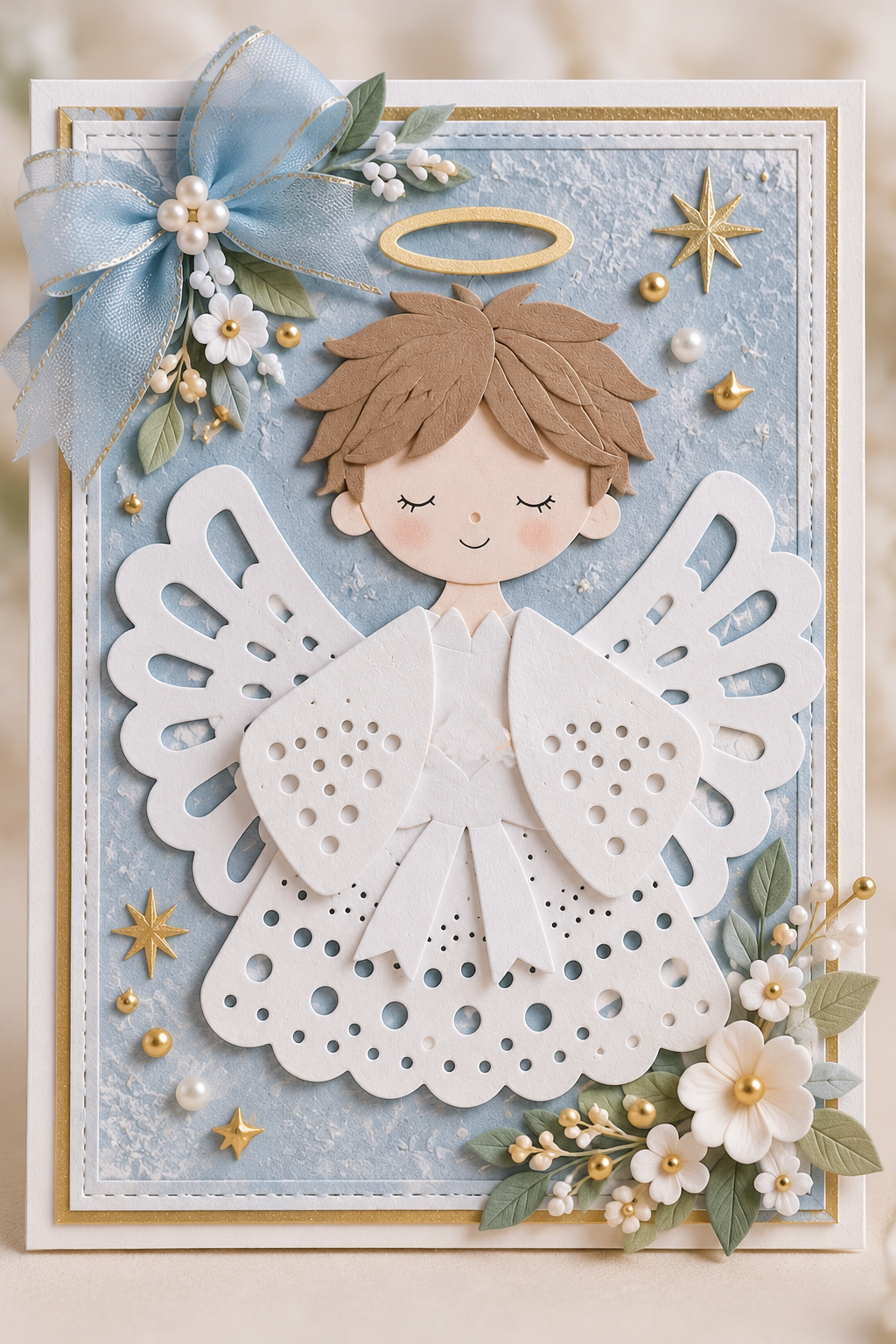 Angel Girl with Butterfly Wings Metal Cutting Dies Set for Card Making Scrapbooking and Paper Crafts