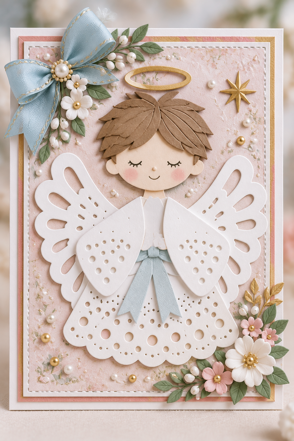 Angel Girl with Butterfly Wings Metal Cutting Dies Set for Card Making Scrapbooking and Paper Crafts