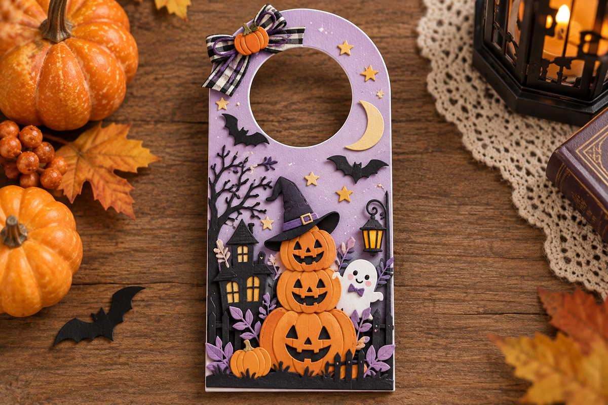 Arch Door Hanger Frame Metal Cutting Die for Christmas Halloween and Card Making