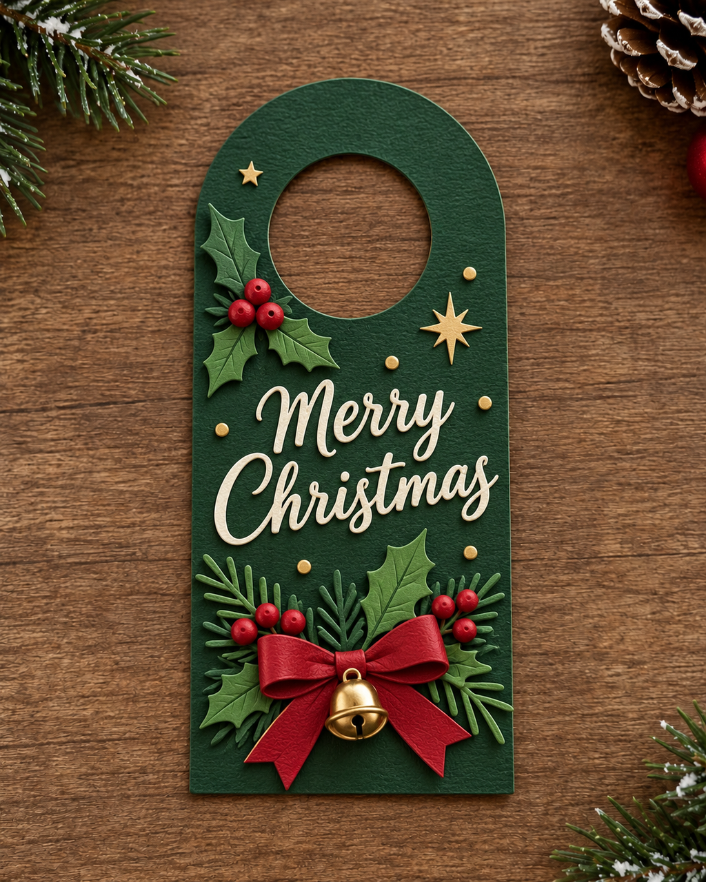 Arch Door Hanger Frame Metal Cutting Die for Christmas Halloween and Card Making