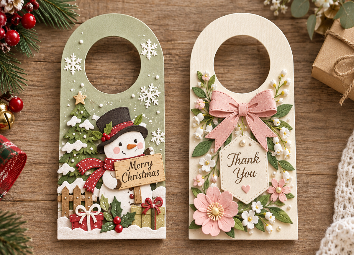 Arch Door Hanger Frame Metal Cutting Die for Christmas Halloween and Card Making