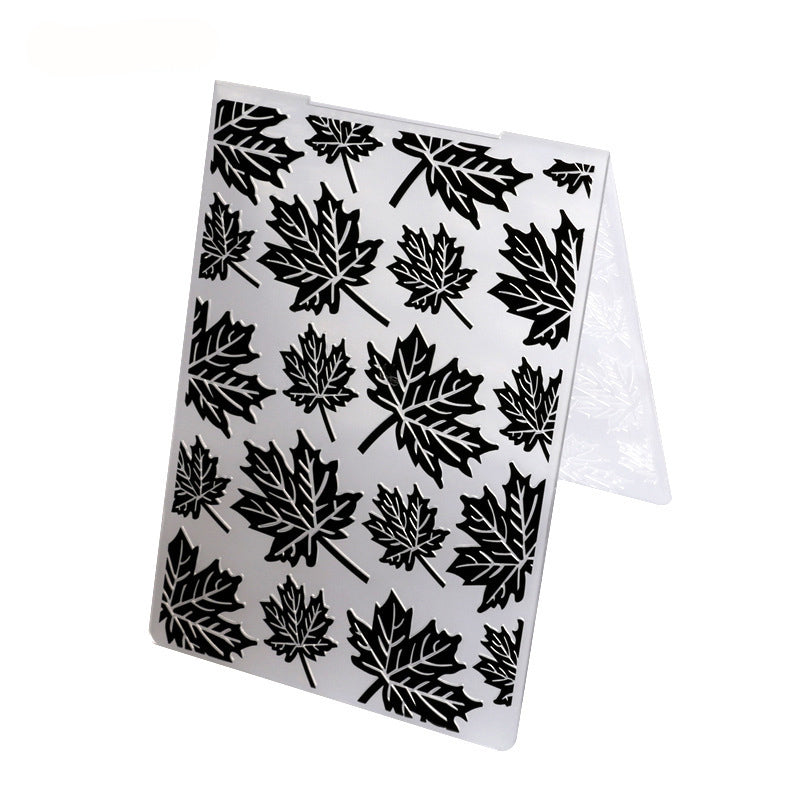 Autumn Maple Leaves Embossing Folder for Fall Card Making and Scrapbooking