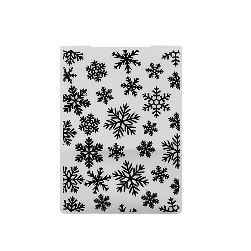 Snowflake Embossing Folder for Winter Christmas Card Making and Scrapbooking