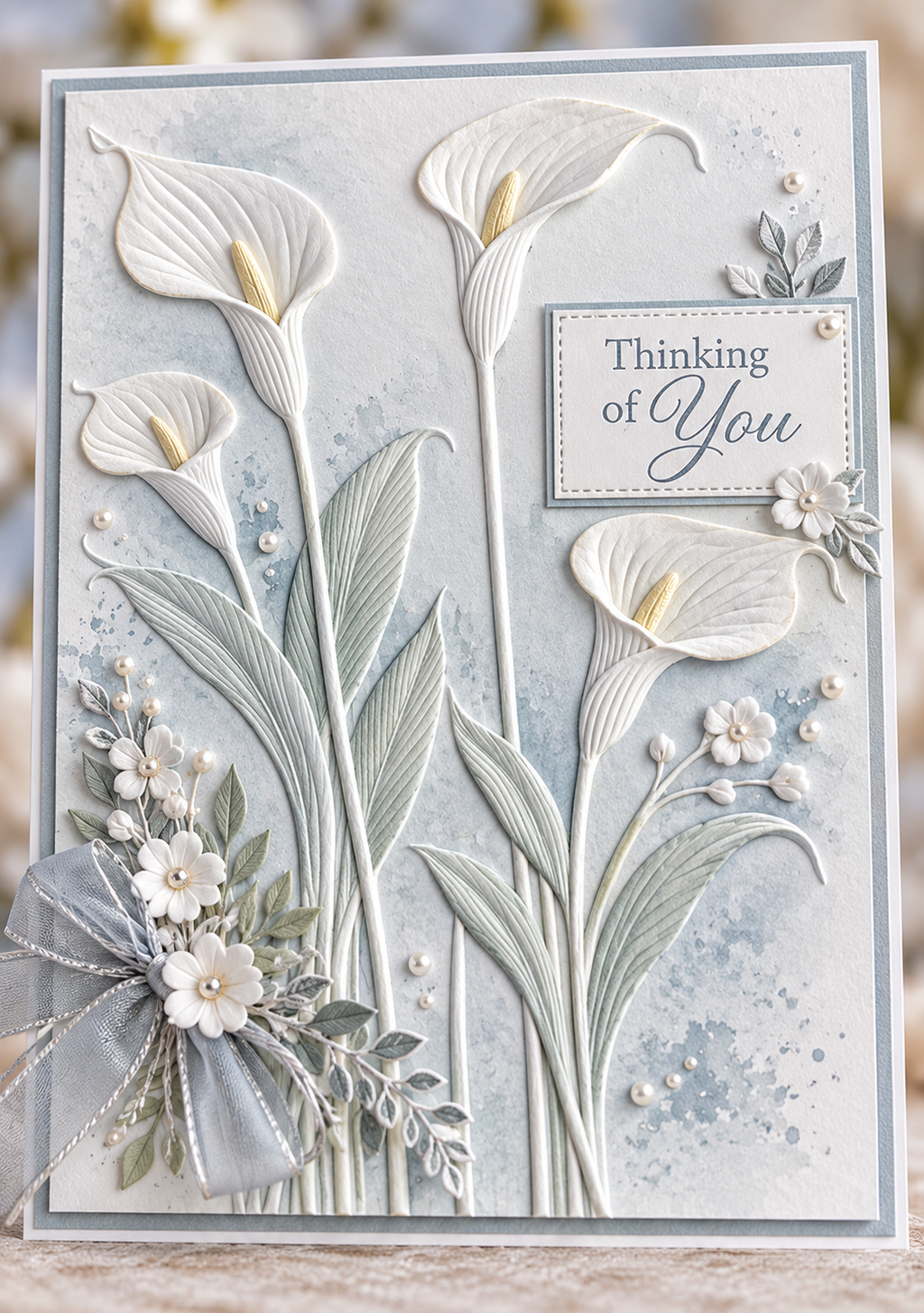 Calla Lily Floral Embossing Folder for Card Making Scrapbooking Wedding Cards and DIY Paper Crafts