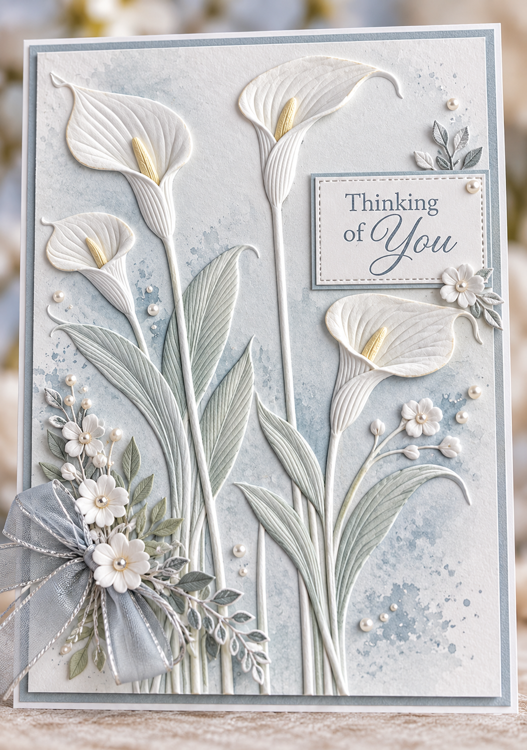 Calla Lily Floral Embossing Folder for Card Making Scrapbooking Wedding Cards and DIY Paper Crafts