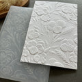 Pansy Flower Embossing Folder with Leaves for Spring Card Making and Scrapbooking