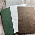 Winter Forest Embossing Folder with Stars and Moon for Christmas Card Making
