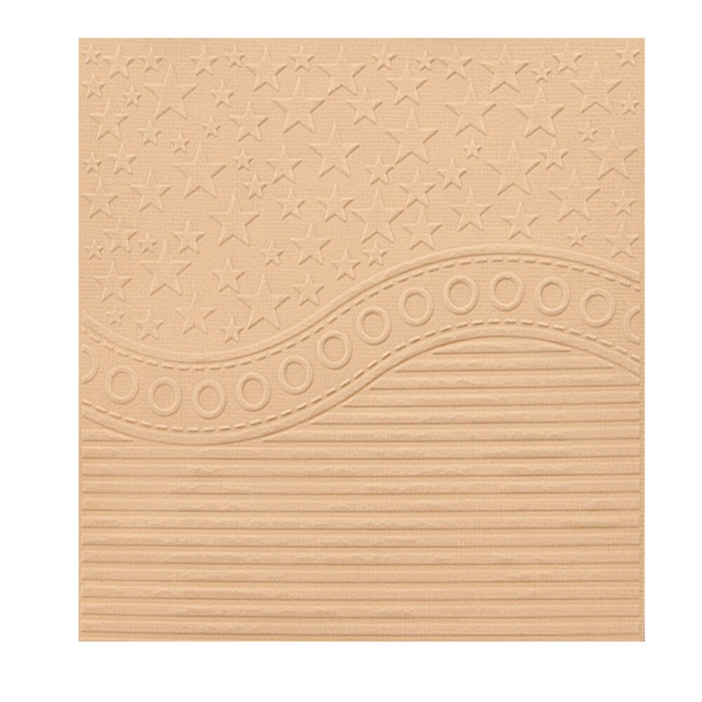 Star & Lines Embossing Folder for Card Making, 15x15cm Paper Craft Template