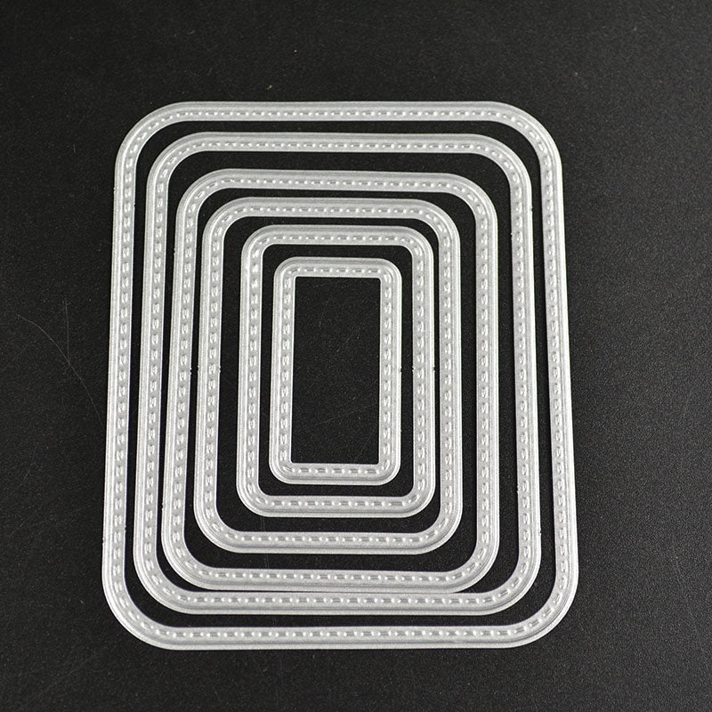Stitched Frame Metal Die Cut Stencils - Scrapbooking, DIY Cards