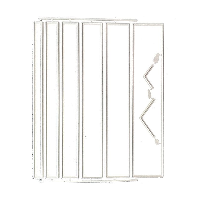 Banner Trim Metal Cutting Die Set, Flag Stencils for Cards