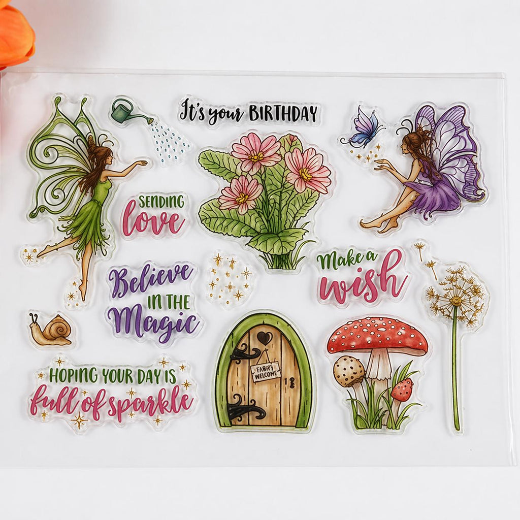 Fairy Garden Clear Stamp and Cutting Die Set