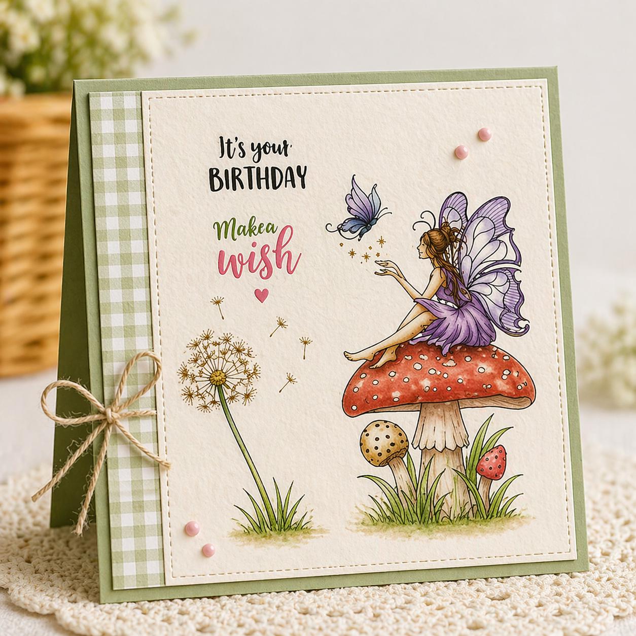 Fairy Garden Clear Stamp and Cutting Die Set