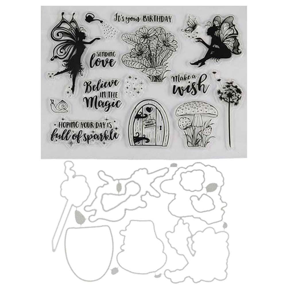 Fairy Garden Clear Stamp and Cutting Die Set