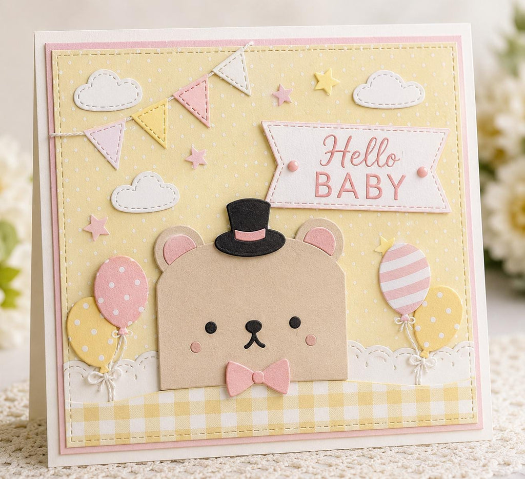 Panda Bear Metal Cutting Die Set for Cards and Crafts