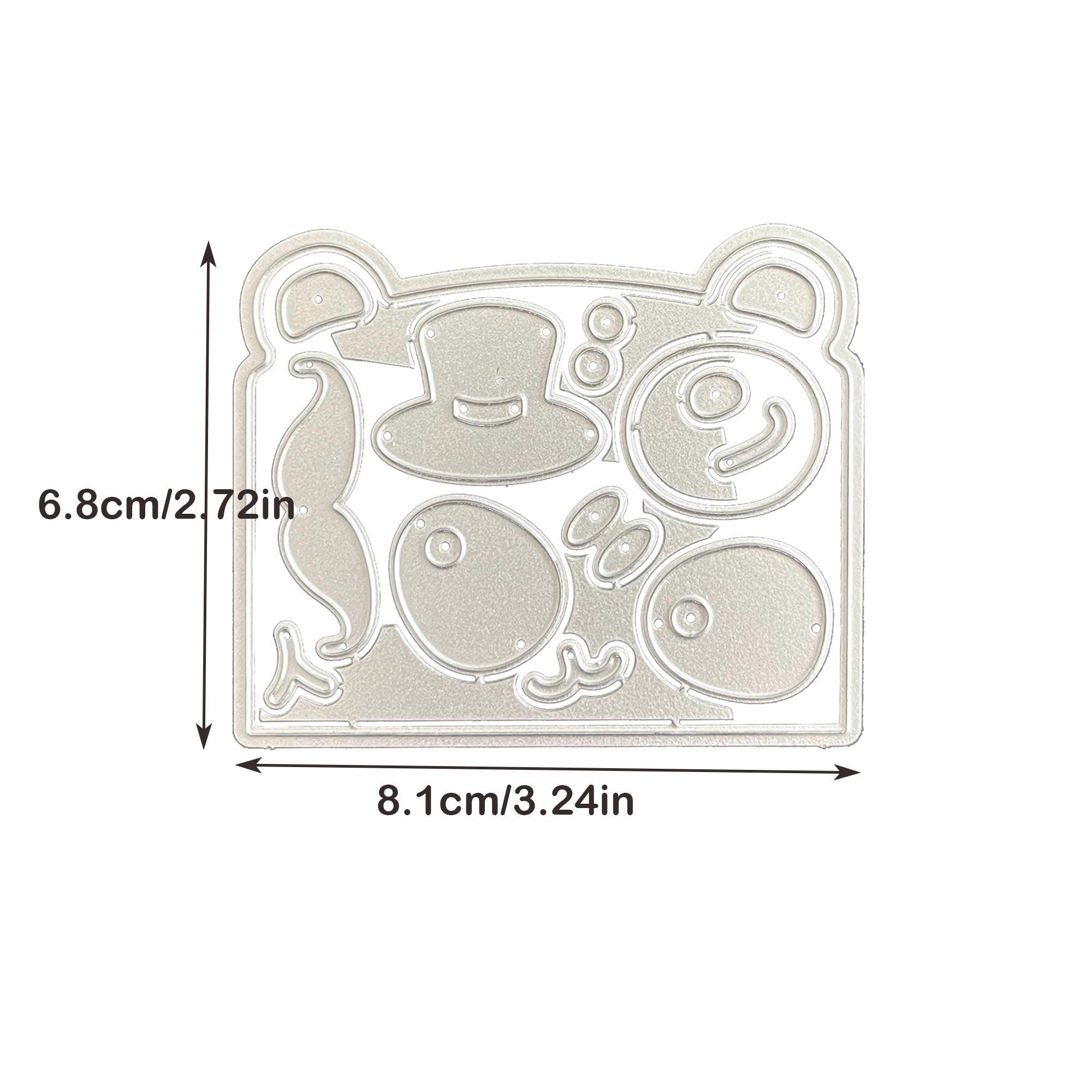 Panda Bear Metal Cutting Die Set for Cards and Crafts