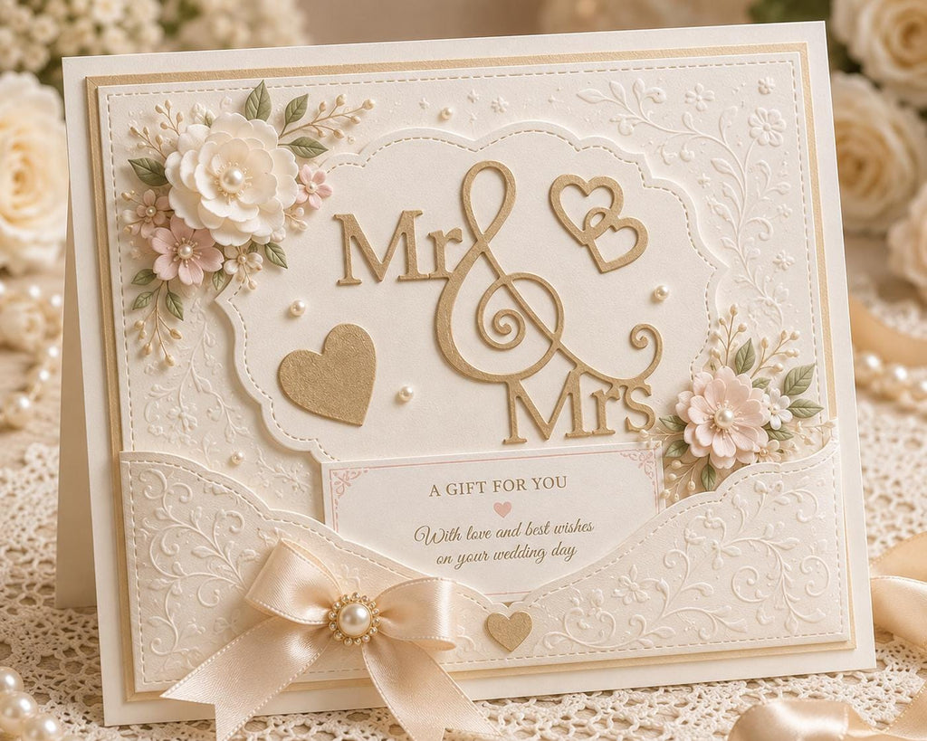 Mr and Mrs Metal Cutting Dies for Wedding Cards