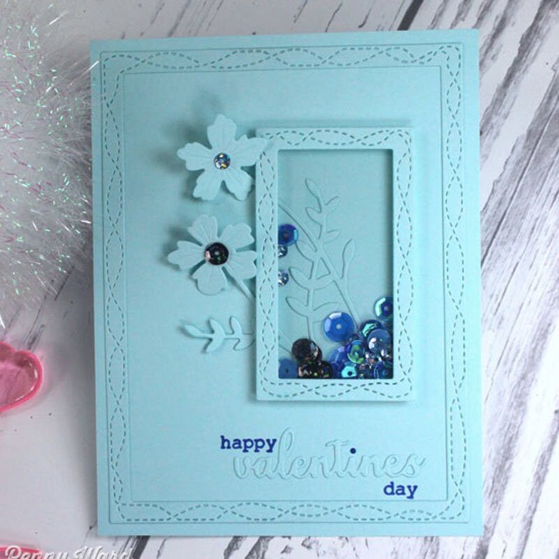 Frame Metal Cutting Dies, 4 Piece Stencil Set for Scrapbook Cards