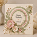 Wave Stitched Circle Cutting Dies, Scrapbooking Stencils
