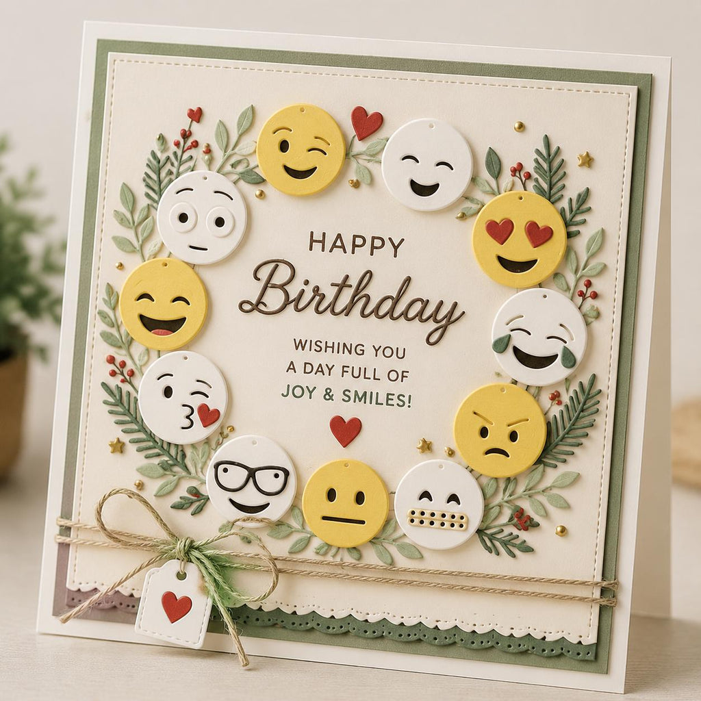 Emoji Metal Cutting Dies, Scrapbooking Card Stencils