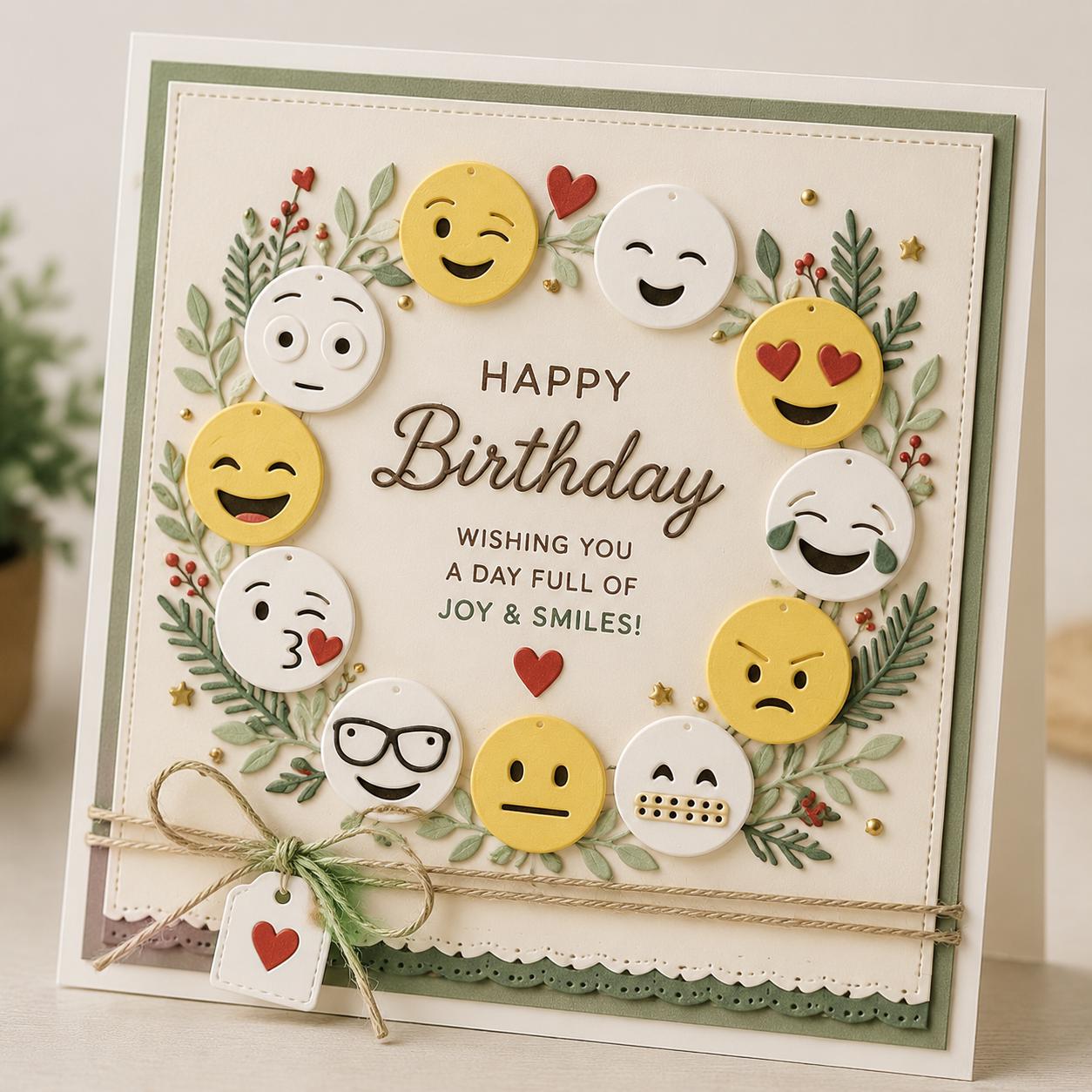 Emoji Metal Cutting Dies, Scrapbooking Card Stencils