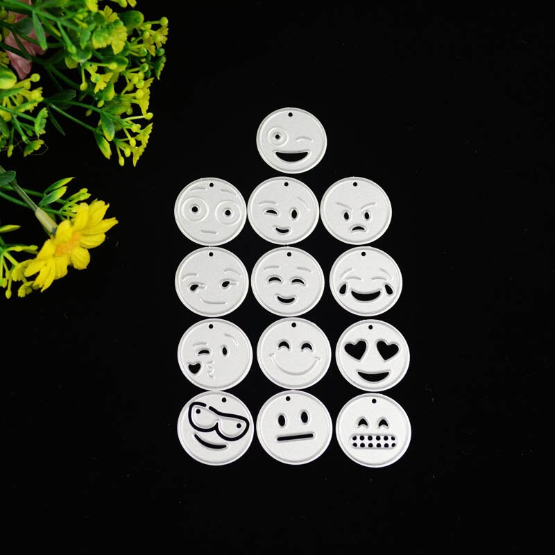 Emoji Metal Cutting Dies, Scrapbooking Card Stencils