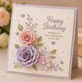 Rose Flower Metal Die Cut Set, Scrapbooking Stencil