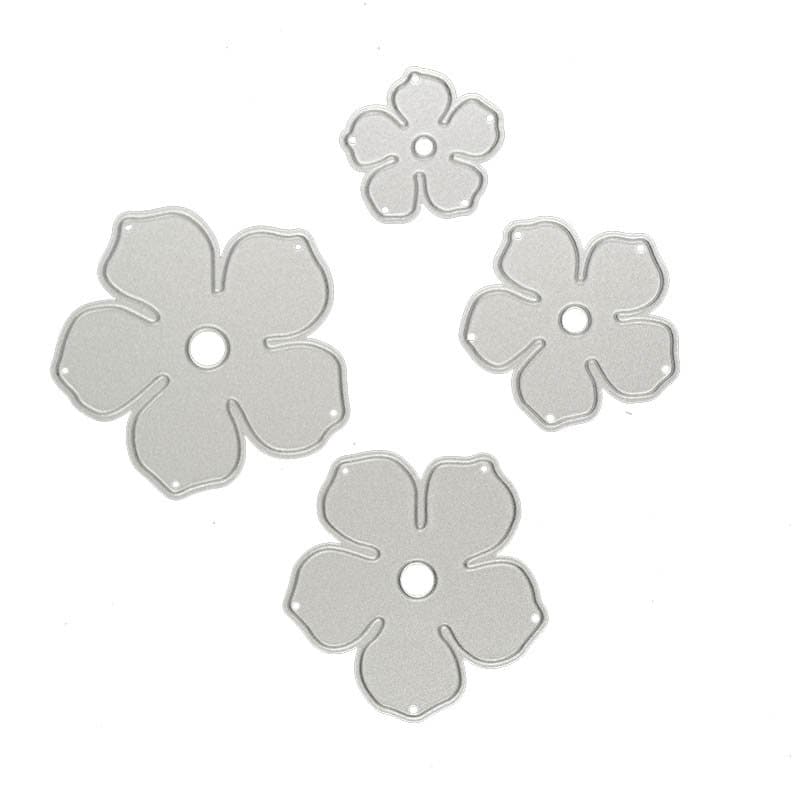 Rose Flower Metal Die Cut Set, Scrapbooking Stencil