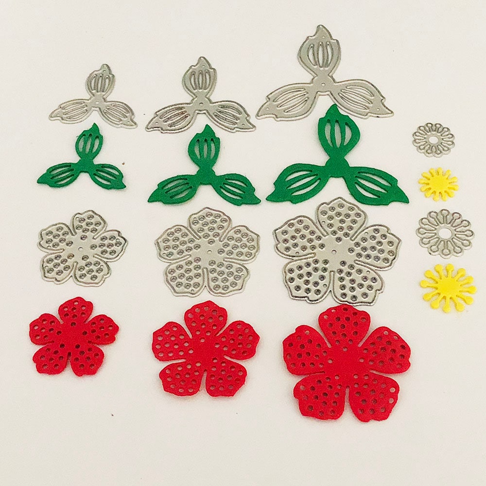 Floral Die Cuts for Scrapbooking and Card Making – Carbon Steel Stencil Templates