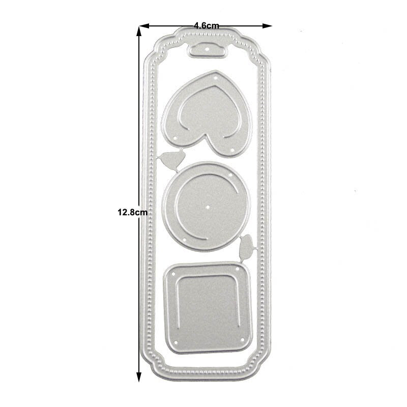 Bookmark Tag Die Cut: Carbon Steel Stencil for DIY Crafts