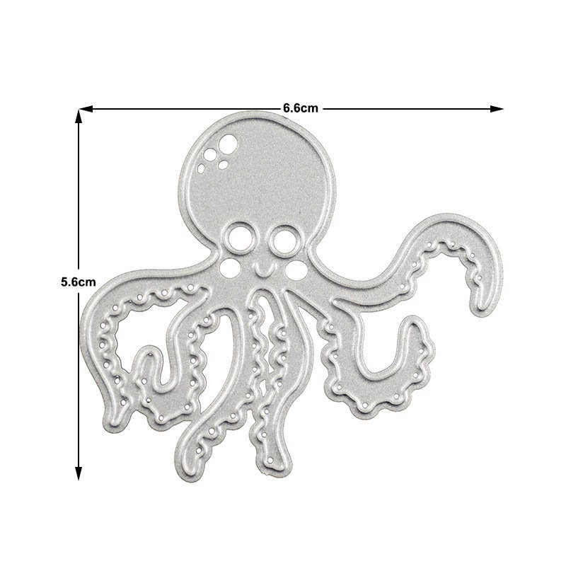 Octopus Metal Die Cut, DIY Scrapbooking, Card Making