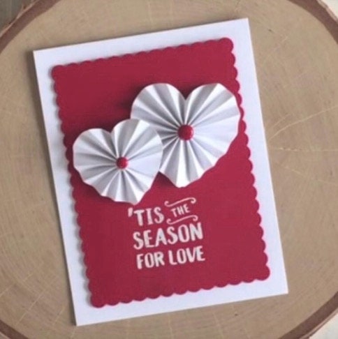 Heart Metal Cutting Dies, Stitched Heart Stencils for Cards