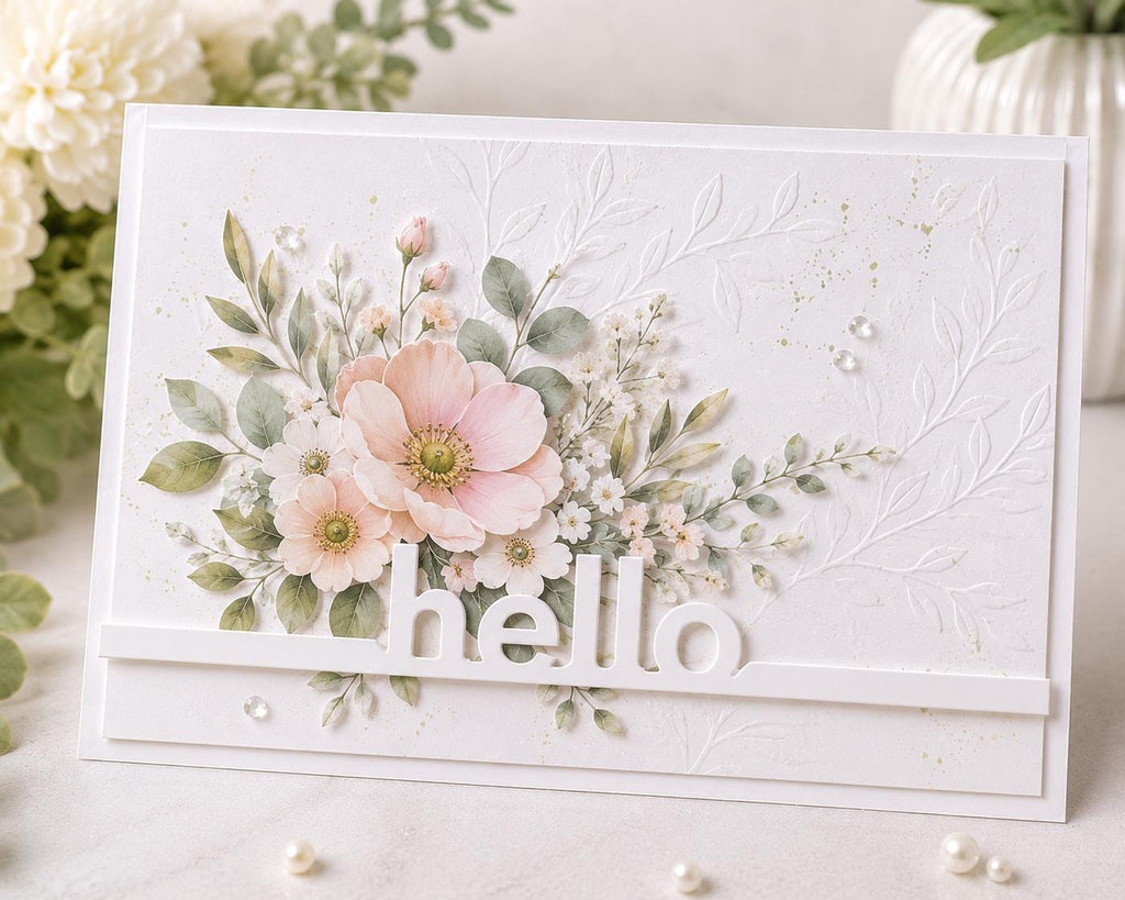 Word Strip Metal Cutting Dies, Hello Smile Thank You Set