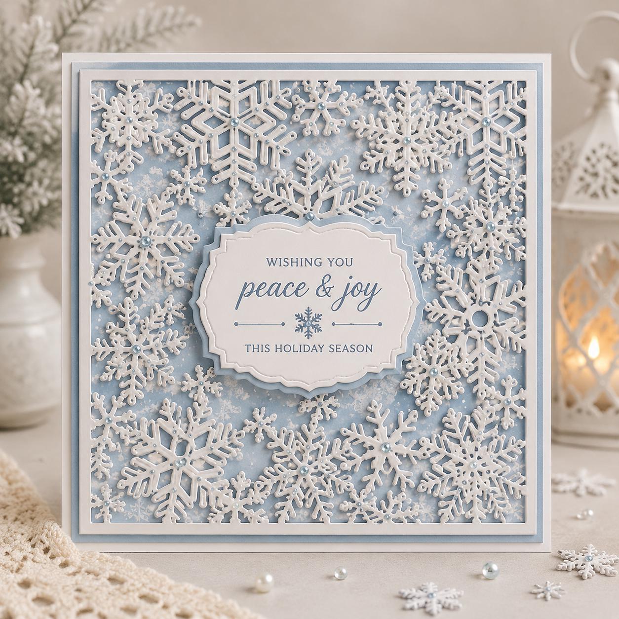 Snowflake Metal Cutting Die, Carbon Steel Stencil for Scrapbooking
