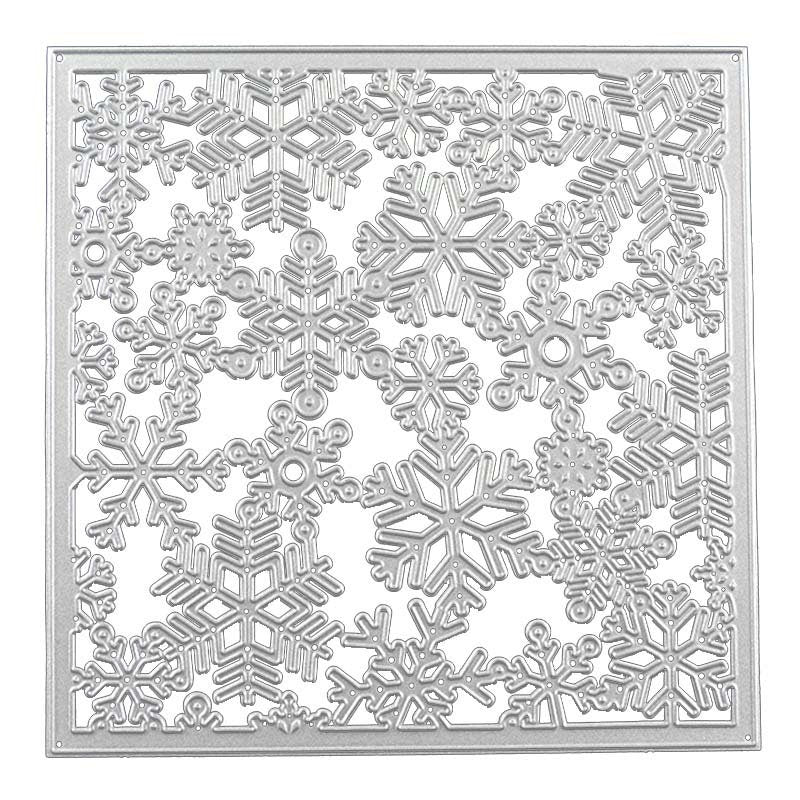 Snowflake Metal Cutting Die, Carbon Steel Stencil for Scrapbooking