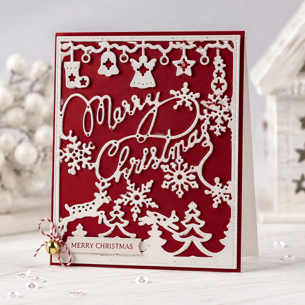 Christmas Metal Cutting Die, DIY Scrapbooking Stencil