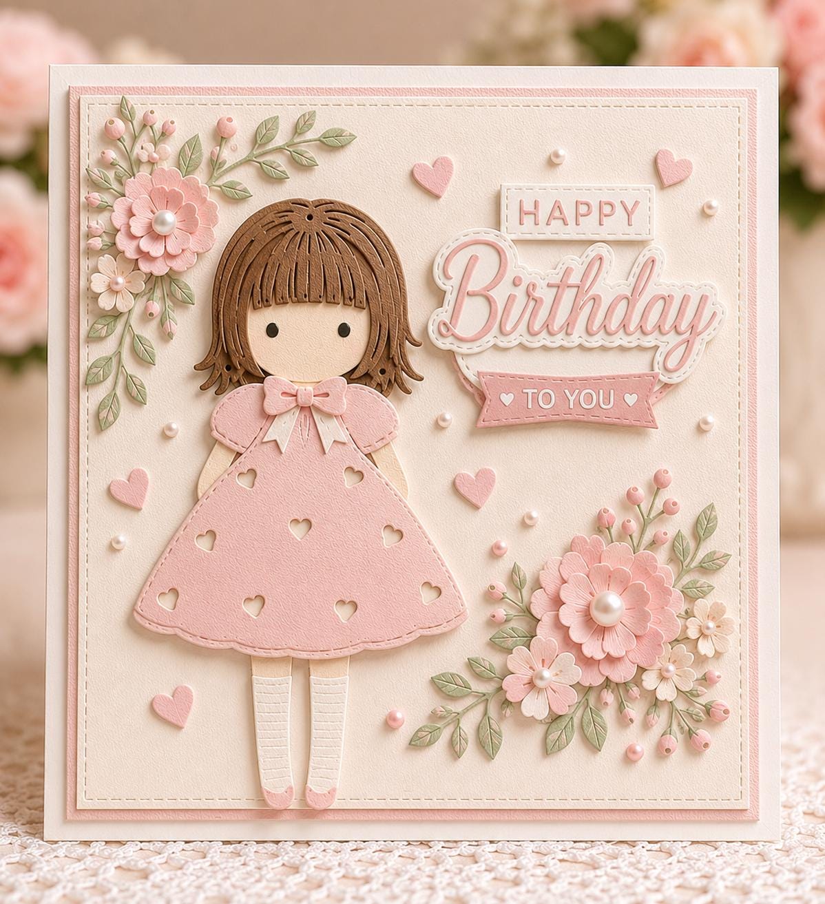 Girl Silhouette Metal Cutting Die for Cards and Scrapbooking