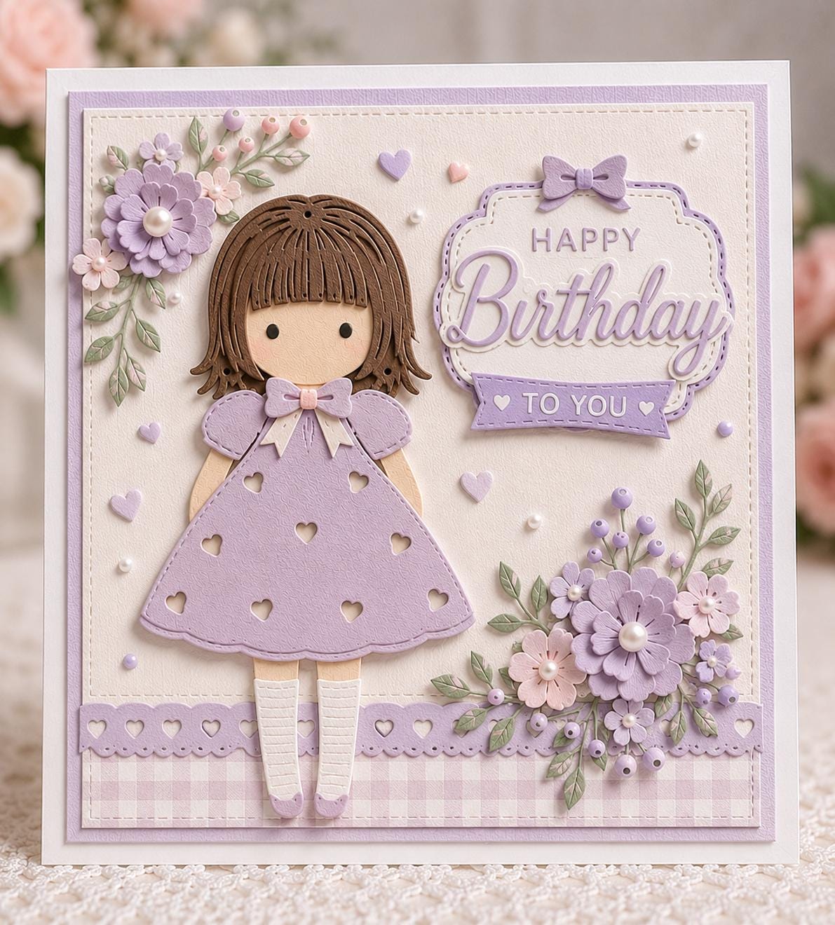 Girl Silhouette Metal Cutting Die for Cards and Scrapbooking