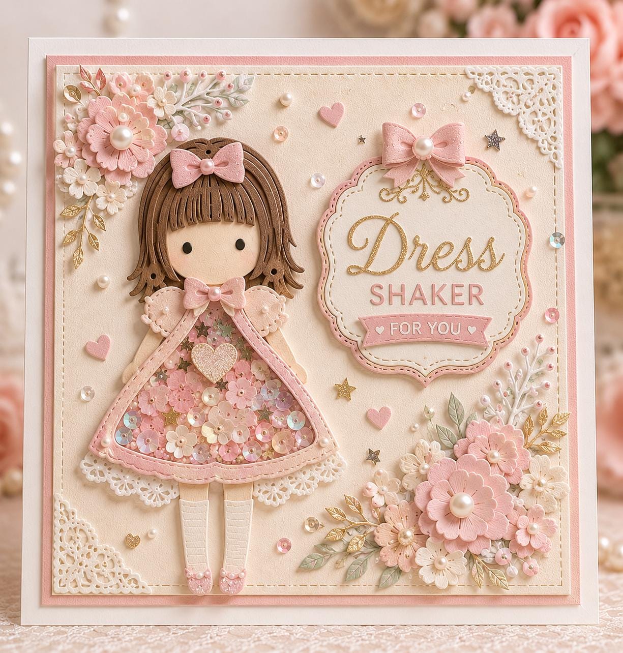 Girl Silhouette Metal Cutting Die for Cards and Scrapbooking