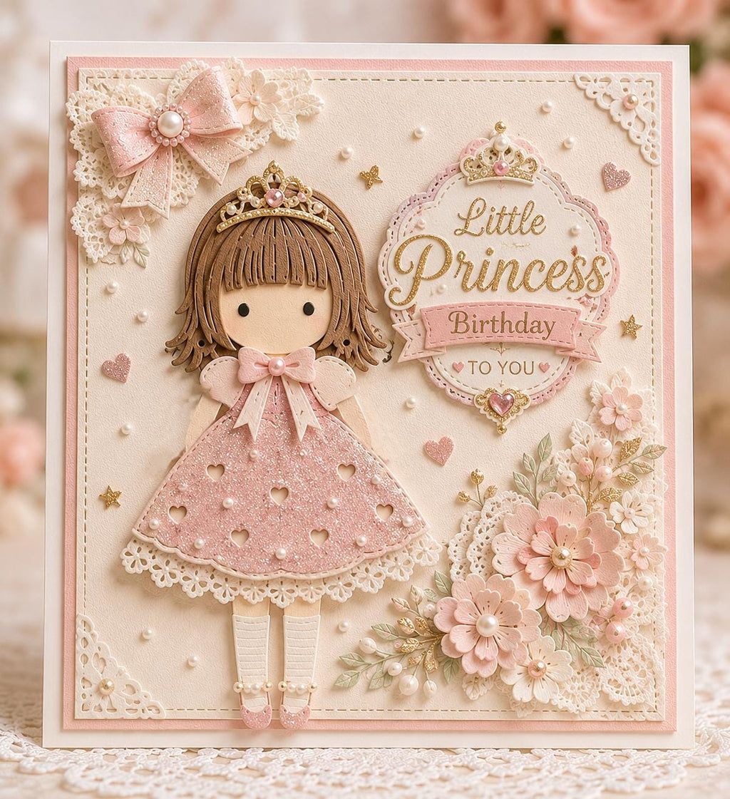 Girl Silhouette Metal Cutting Die for Cards and Scrapbooking