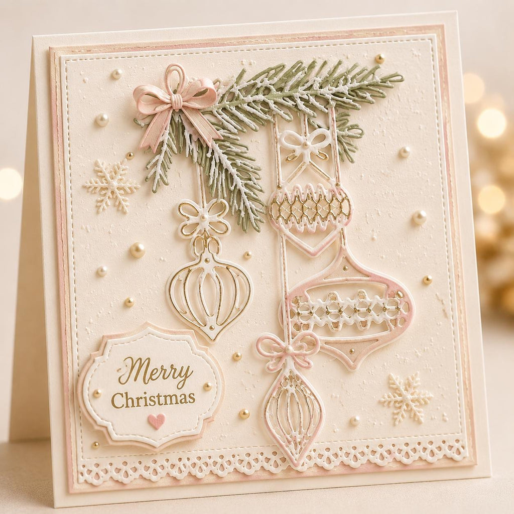 Christmas Ornament Metal Cutting Die, DIY Scrapbooking Stencil