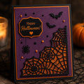Halloween Spider Web Corner Die Cut, DIY Scrapbooking
