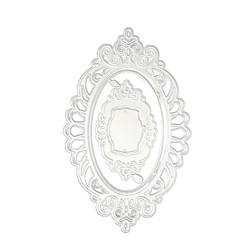 Mirror Frame Die Cut, Carbon Steel Stencil for Card Making